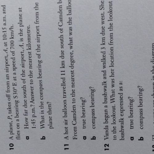 If you're good at trigonometry please help me with 10 a and b and show full working out ty ;)