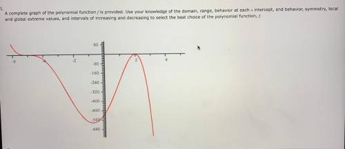 Answer options:

1) f(x)= -(x+5)^3 (x-2)^2
2) f(x)= (x-5) (x-510) (x+2)
3) f(x)= (x+5)^3 (x-2)^2
4