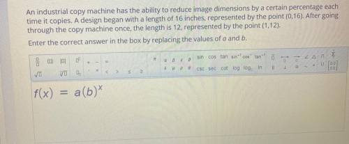 An industrial copy

Machine has the ability to reduce image dimensions by a certain percentage eac