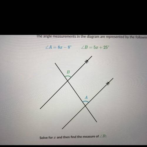 The angle measurements in the diagram are represented by the following expressions