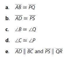Trapezoid PQRS is the image of a trapezoid ABCD after a sequence of translations.

Hint: The shape