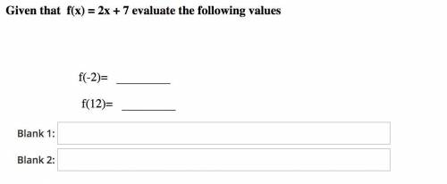Evaluate the function using the values.