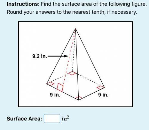 Find the surface area of the attached figure and round your answer to the nearest tenth, if necessa