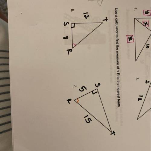 Use a calculator to find the measure of