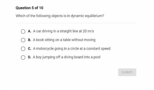 Which of the following object is in dynamic equilibrium?