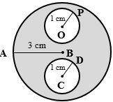 Find the area of the shaded regions.