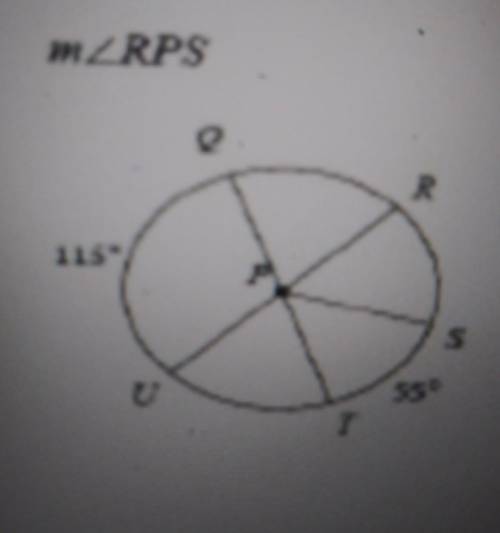 Find m<SPT in degrees