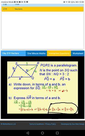 Hi Maths lovers, if someone can explain me when l want to get NR doing NSR way ( going upwards) whe