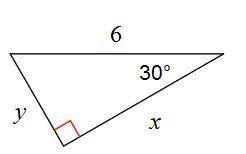 Find y. A. 63–√ B. 33–√ C. 23√3 D. 3