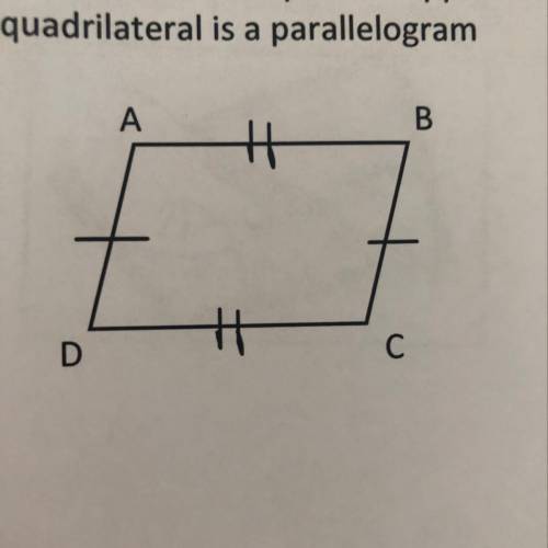 Prove that if both pairs of opposite sides of a quadrilateral are equal, then the

quadrilateral i