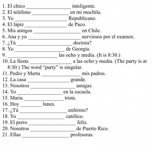 Ser vs Estar .

1. El chico _________________ inteligente.
2. El teléfono ______________ en mi moc