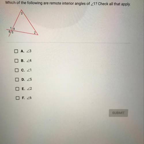 Which of the following are remote interior angles of Z1? Check all that apply.