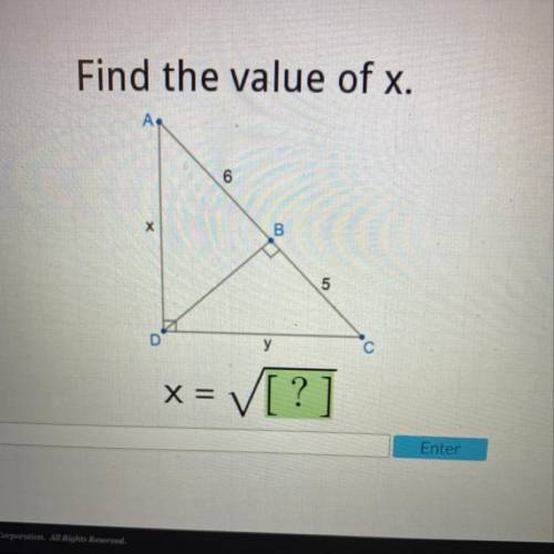 Find the value of x
Pls help me :(