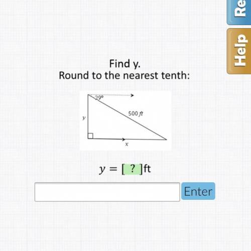 NEED HELP ASAP!!! Angles of Elevation and Despression! Need to find y!