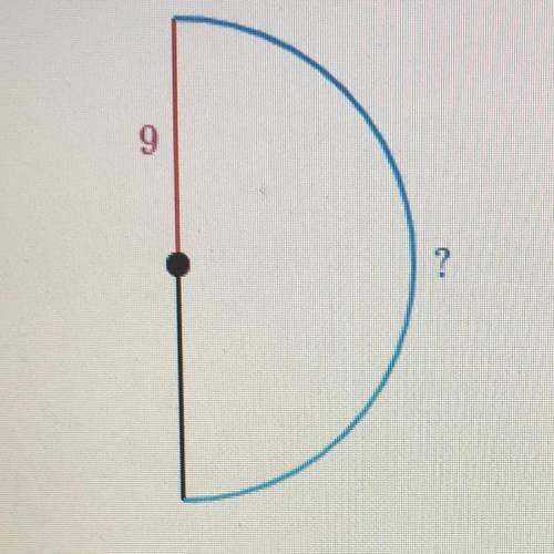 Find the arc length of the semicircle.

Either enter an exact answer in terms of it or use 3.14 fo