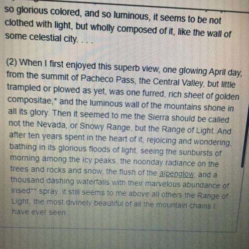 How does paragraph 2 contribute to the development of the author's

ideas?
O A. It provides geolog