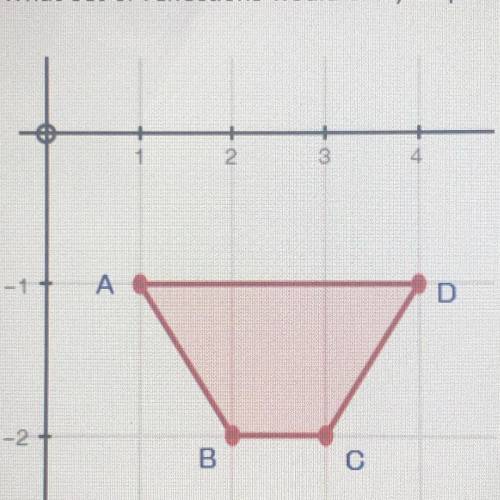 What set of reflections would carry trapezoid ABCD onto itself?

y=x, x-axis, y=x, y-axis 
x-axis,