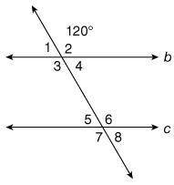 Lines b and c are parallel. Which pairs of angles are supplementary?

Select all that apply. 1 and