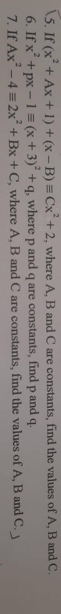 Can anyone help me to do 5&7? Thx