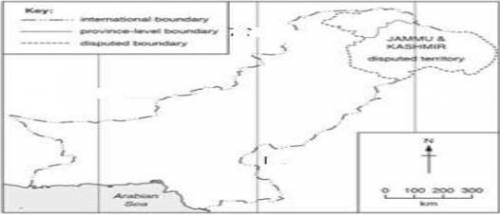 Figure shows the map of Pakistan Label the tropic of cancer