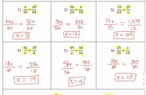 Are all these answers correct if not can you help me and tell me what I did Wrong Thank you.