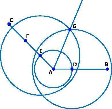 Does the construction demonstrate how to bisect an angle correctly using technology? Yes; circles D