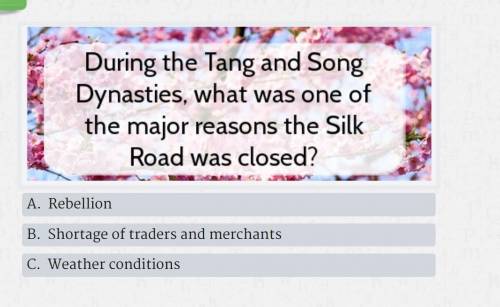 Why was the slik road closed during the tang and song dynasty?
