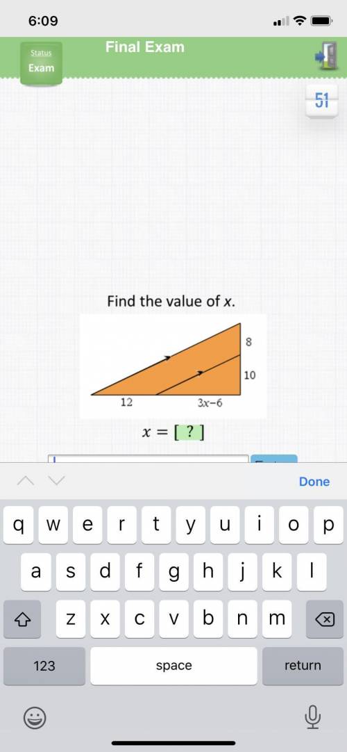 Find the value of X. pls help me