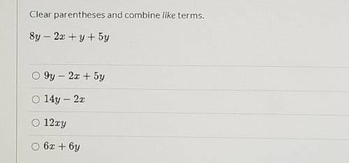 Clean parentheses and combine like terms: