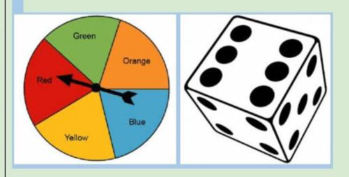 Demonstrate your knowledge of probability here. If you were to spin the spinner and roll the die be