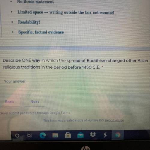 Identify one way in which the spread of Buddhism changed other Asian religions in the period before