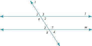 Lines l and m are parallel. If m∠2 = 35 degrees and m∠3 = 4x - 13, then what is the value of x? 12