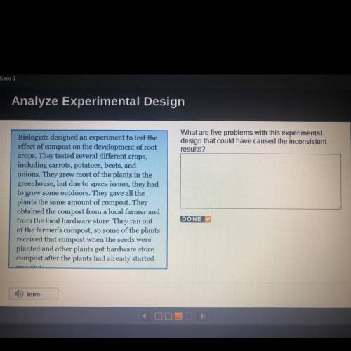 What are five problems with this experimental design that could have caused the inconsistent result