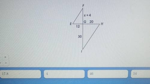 Given EGF ~ HGI, what is the value of x?