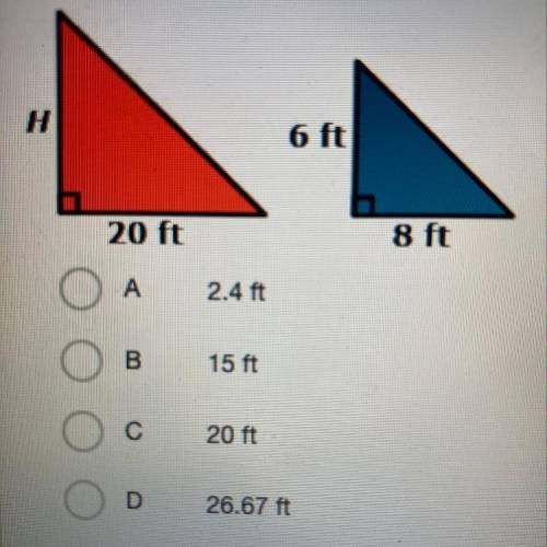 Find the height H of the flagpole