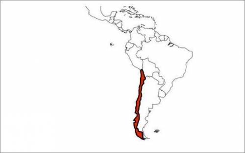 Which country is labeled on this map?

A) Argentina 
B) Bolivia 
C) Chile 
D) Colombia