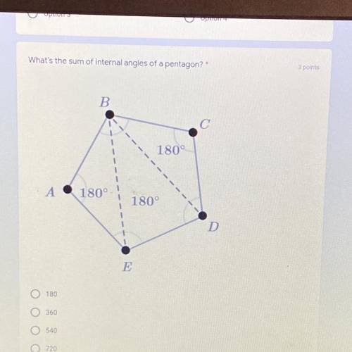 PLEASE HELP
What’s the sum of internal angles of a pentagon?