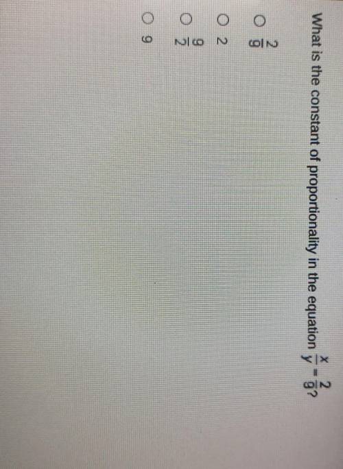 - CON What is the constant of proportionality in the equation..