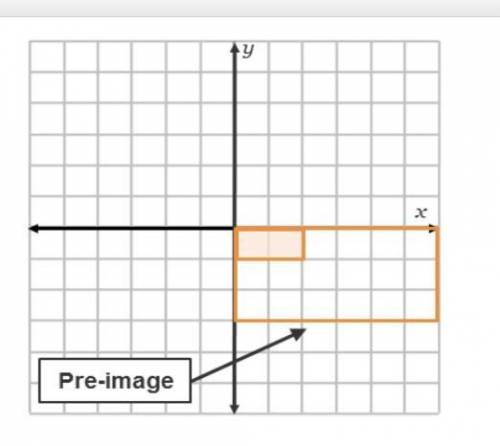 Ion

On a coordinate plane, pre-image rectangle has points (0, 0), (6, 0), (6, negative 3), (0, ne