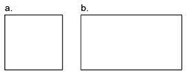 Select the following statement that is true about shape a and shape b. Question 12 options: Similar