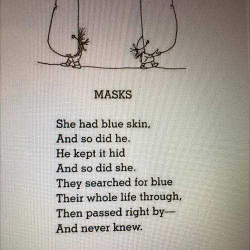 1. Read the poem “mask” by Shel Silverstein. Discuss the deeper meaning of the poem.