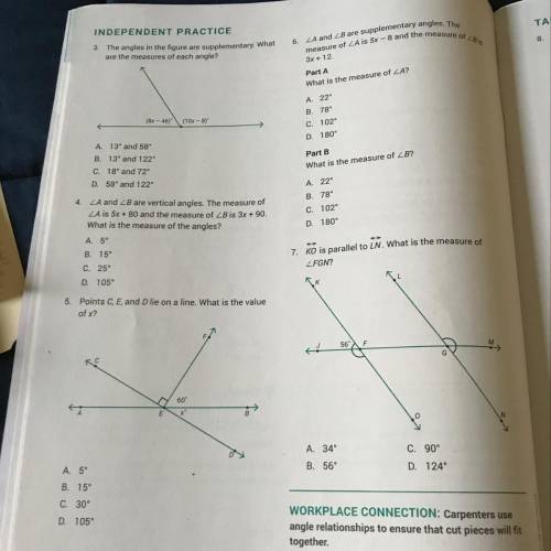 I need help on pages 18 3-7 I will give you brainliest who answers This question