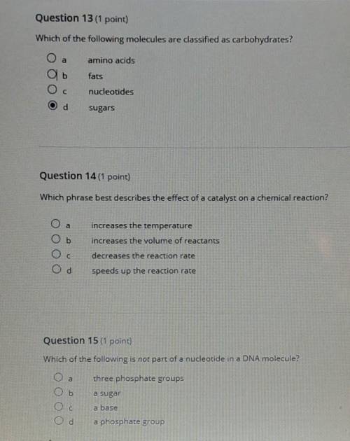 Help pleaseI know one is filled in but please answer 13,14,15