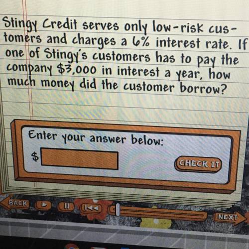 Stingy Credit serves only low-risk cus-

tomers and charges a 6% interest rate. If
one of Stingy's