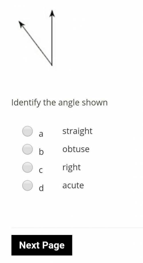 EASY GEOMETRY**identify the angle shown.