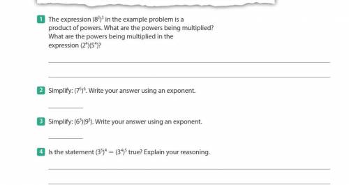 I need help with homwork. (please) 
On topic of exponents. Show all work