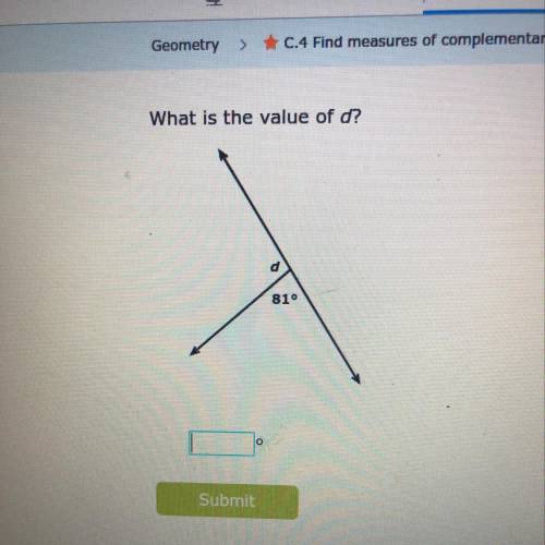 What is the value of d?