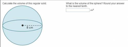 What is the volume of the sphere? Round your answer to the nearest tenth.