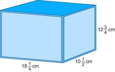 Jessie’s grandfather bought her a new aquarium for her fish with the dimensions shown.

A rectangu