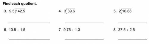 Find each quotient. pls help its easy